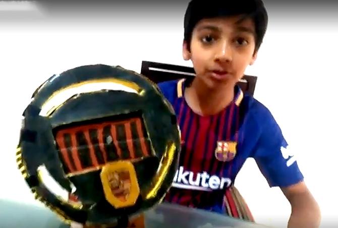 How Arhaan Mittal made a steering wheel during lockdown