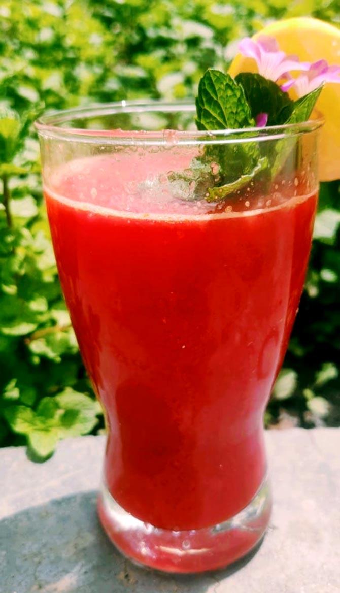 Orange Beetroot Mint and Cinnamon detox