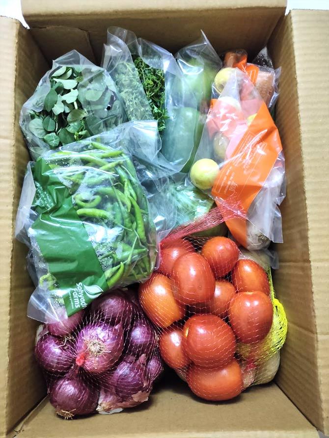 Veggies in a box