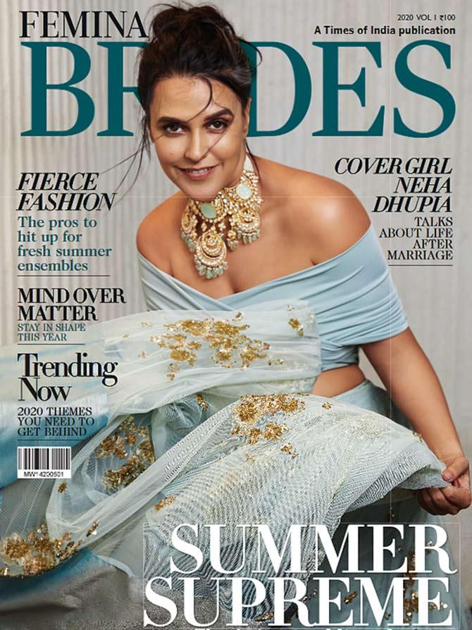 Neha Dhupia on Femina Brides