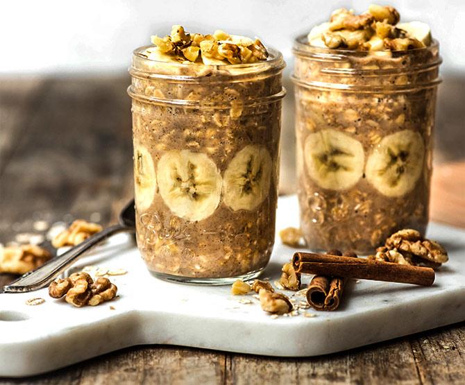 Banana Bread Overnight Oats