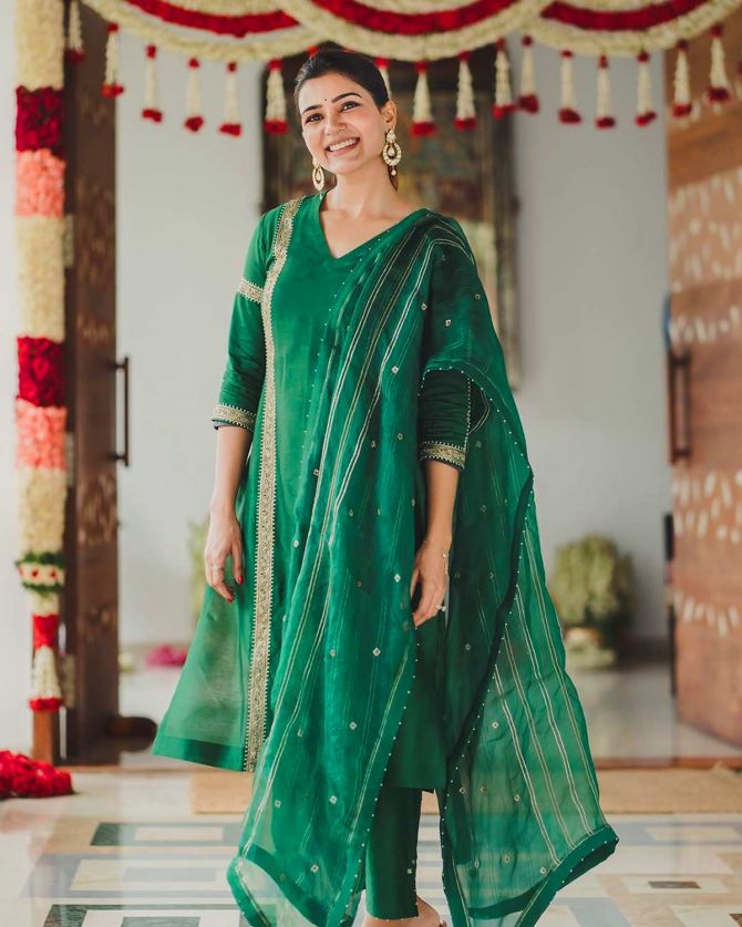 Samantha Akkineni's looks from Rana Miheeka's wedding