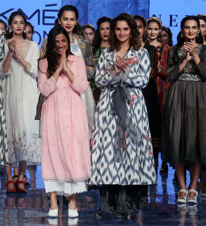 Sania Mirza for Eka by Rina Singh at Lakme Fashion Week
