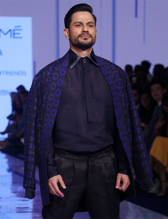 Kunal Kemmu for Kumar Anil Thanna at Lakme Fashion Week in Mumbai