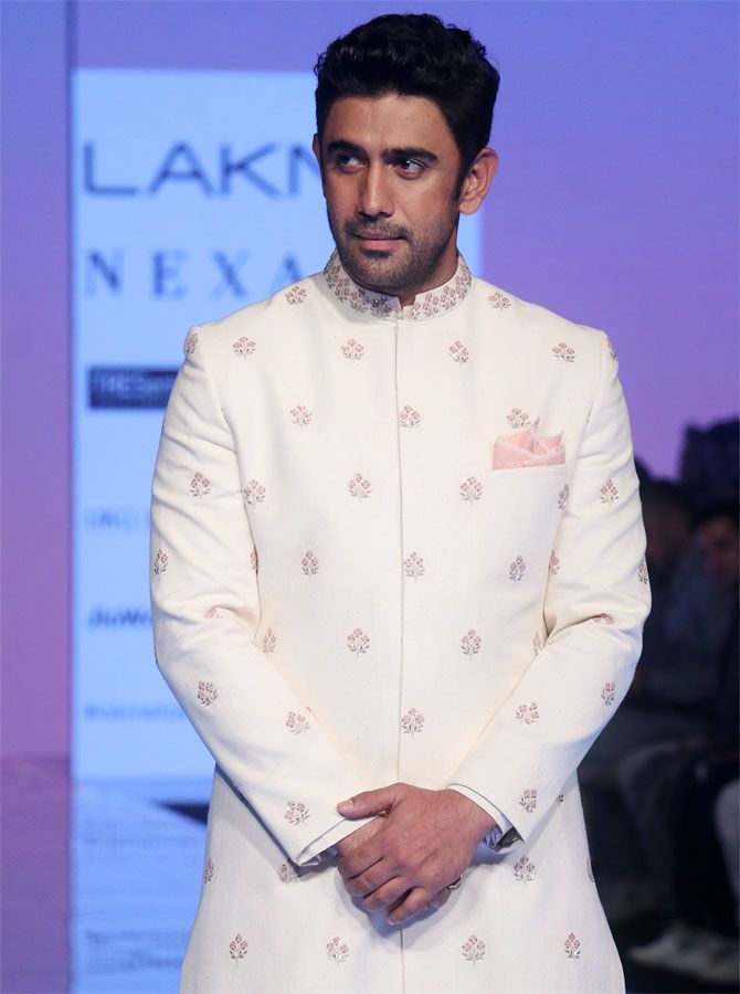 Amit Sadh walks for Tisa Studio at the Lakme Fashion Week 2020
