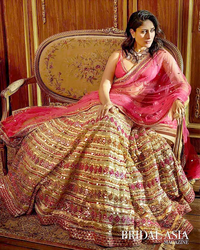 Kareena Kapoor stuns in pink sequin saree at Sidharth Malhotra-Kiara Advani  wedding reception