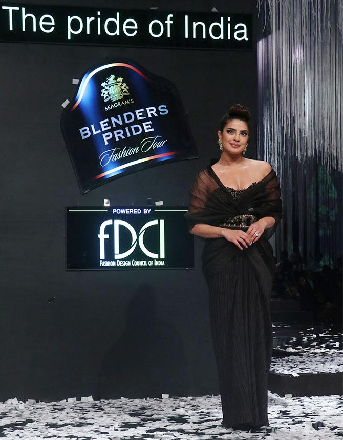 Priyanka Chopra walks for Blenders Pride Fashion Tour 2020