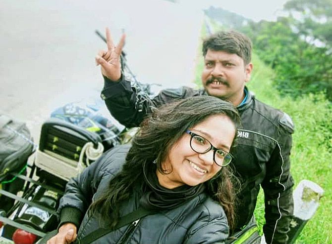 Jyoti and Shrinath's bike trip to Kerala