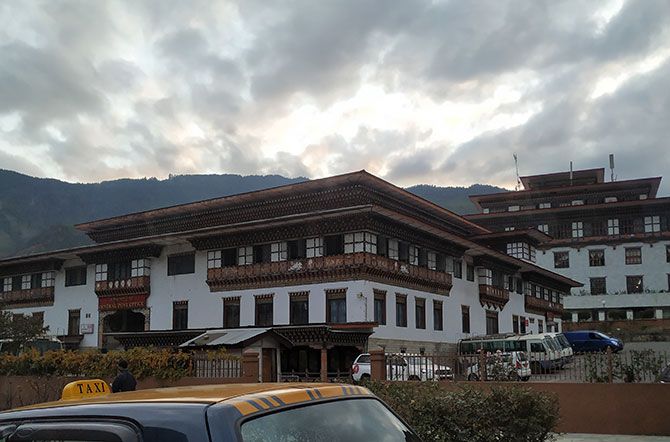 The architecture in Bhutan