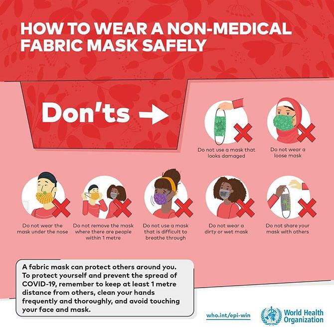 How to wear a non medical mask