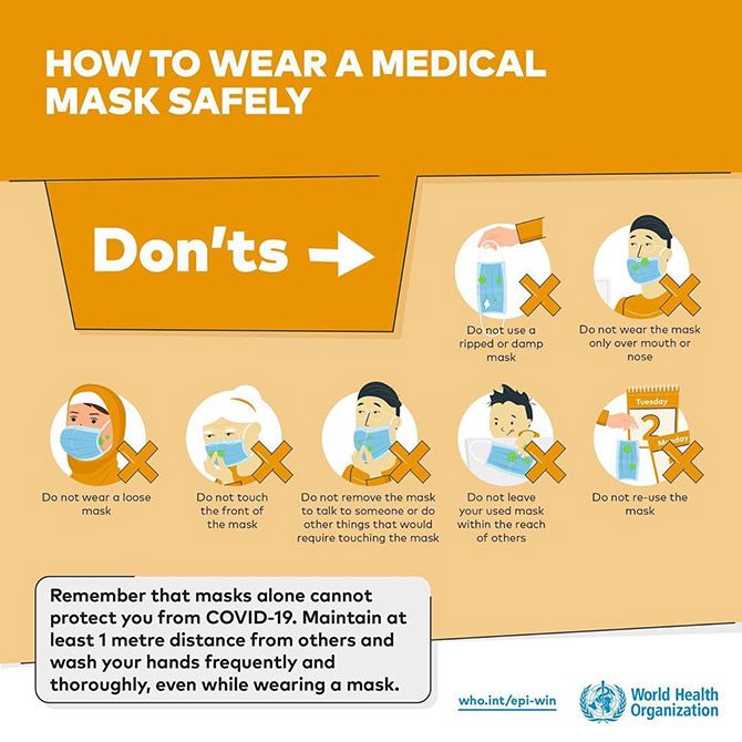 How to wear a medical mask