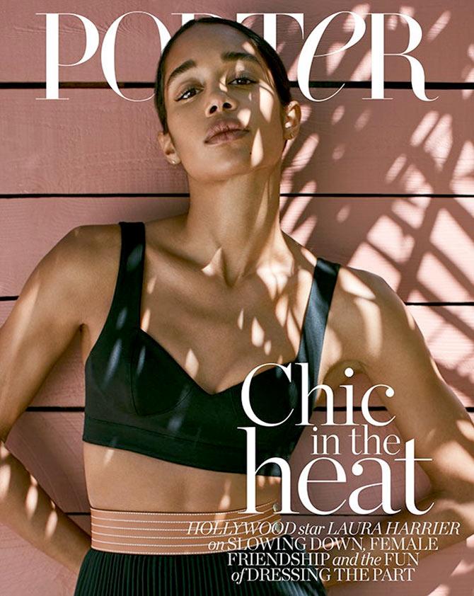 Laura Harrier on Porter magazine cover