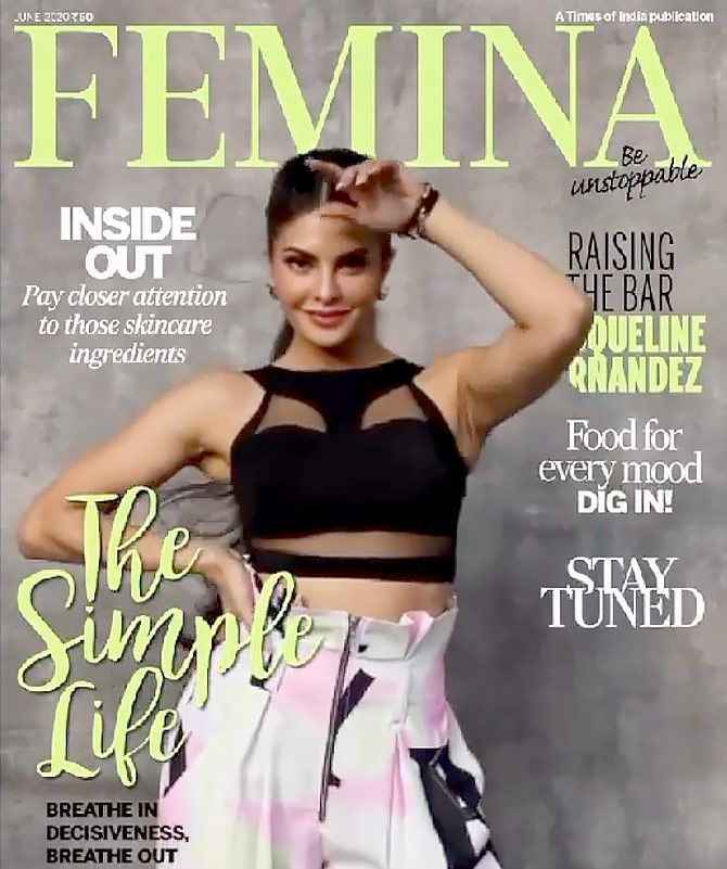 Jacqueline on Femina cover