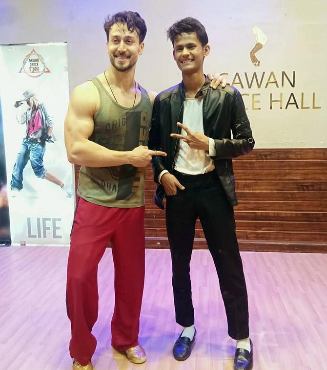 Baba Jackson with Tiger Shroff