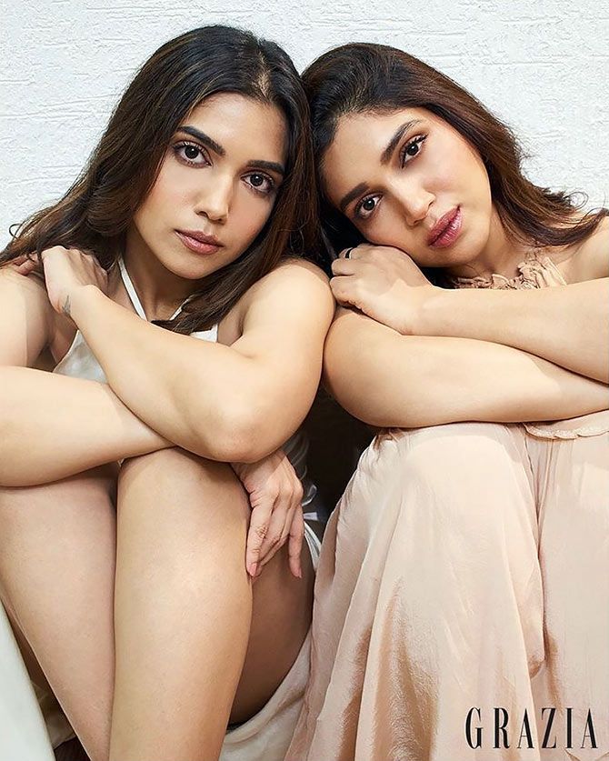 Bhumi and Samiksha pose for Grazia magazine