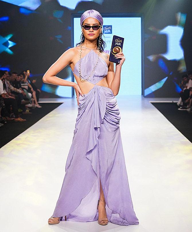 Tamannah walks for Gabriella Demetriades at Bombay Times Fashion Week in Mumbai