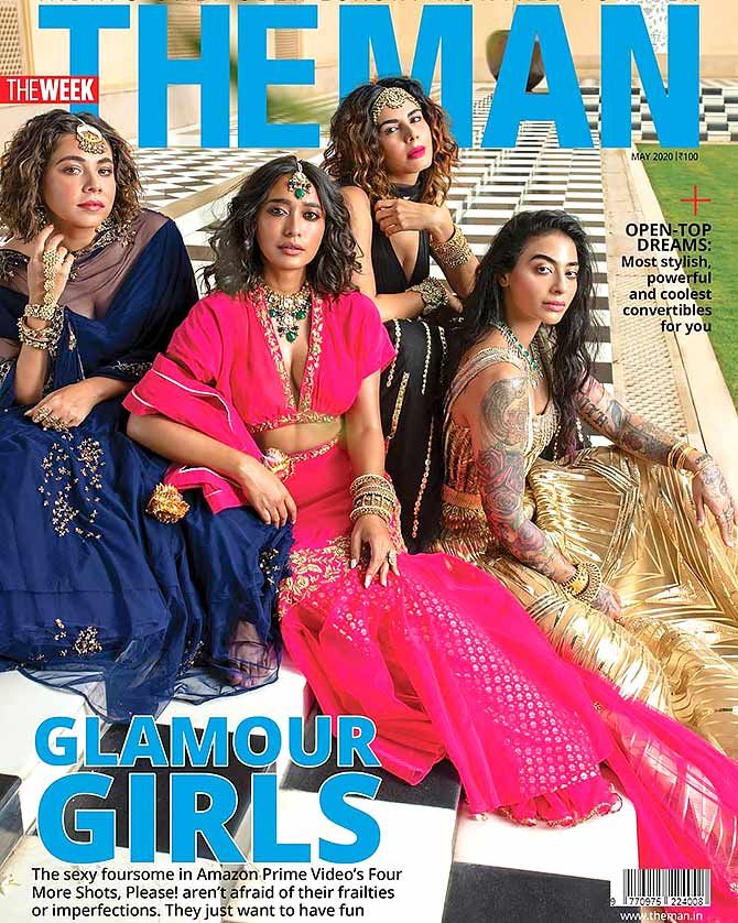 Maanvi Gagroo, Sayani Gupta, Kriti Kulhari and Gurbani on The Man's cover