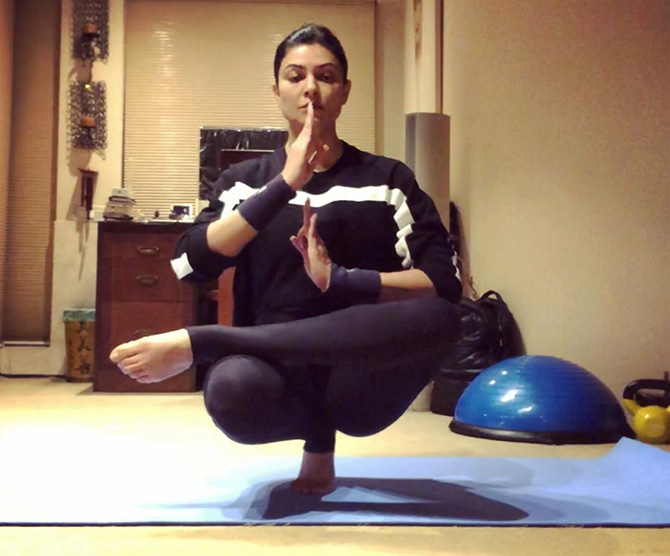 Pix: Can you ace these tough yoga poses? - Rediff.com