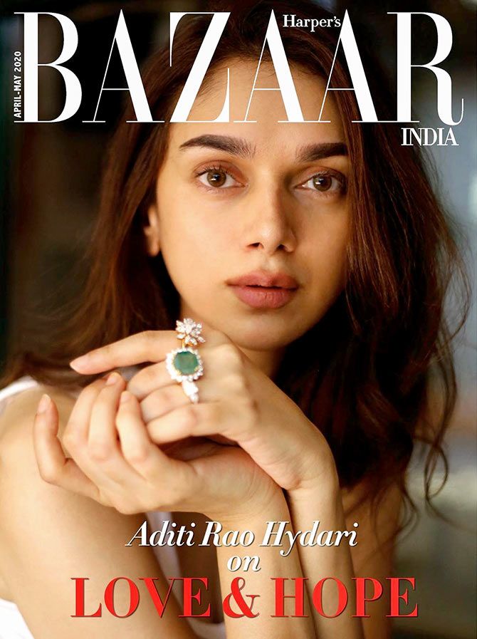 Aditi Rao Hydari on Harper's Bazaar cover