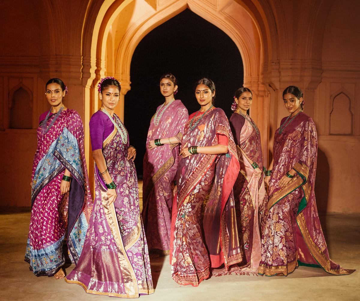 Models present Taramati by Gaurang Shah