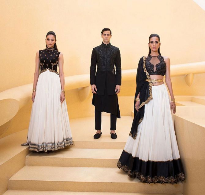 Models in Shantanu and Nikhil at India Couture Week 2020