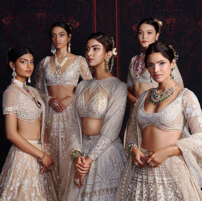 Models in Falguni and Shane Peacock at India Couture Week 2020