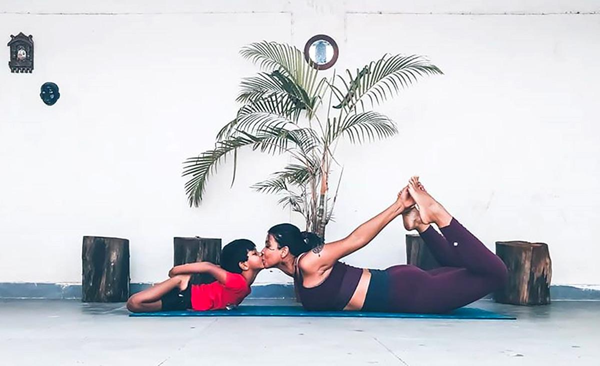 Suhani Sheshodia doing yoga