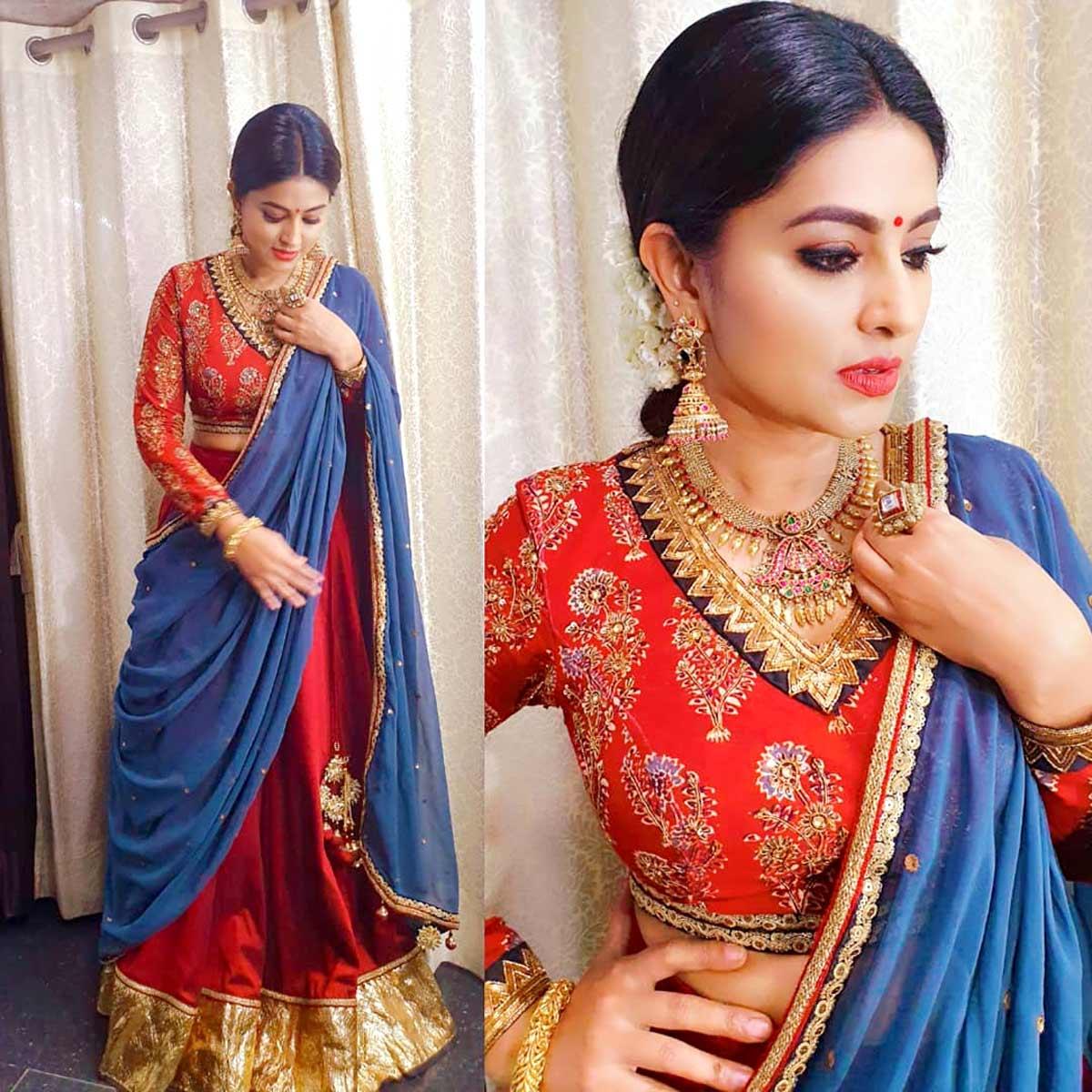 Sneha's best sari looks