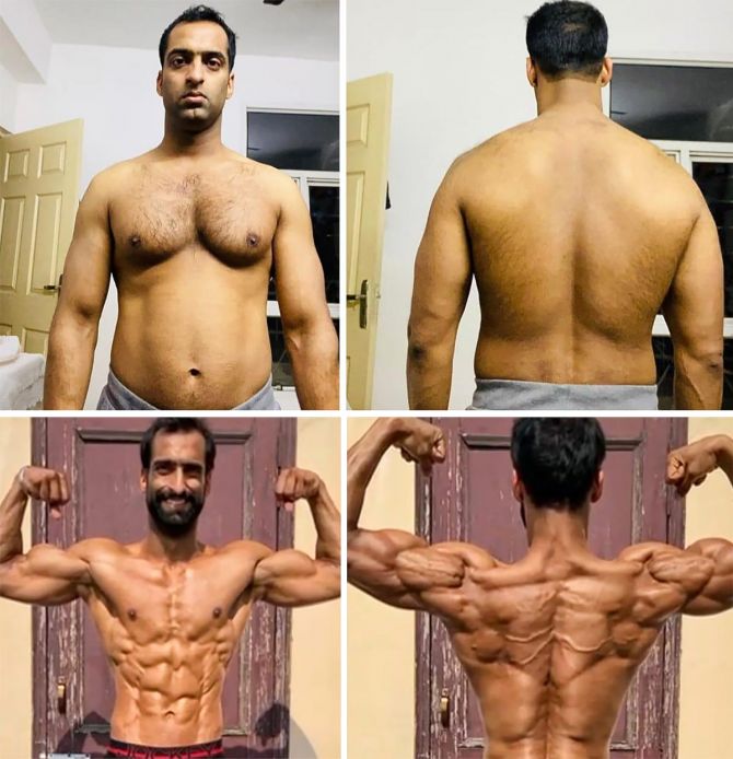 Akshay Gupta's fitness transformation