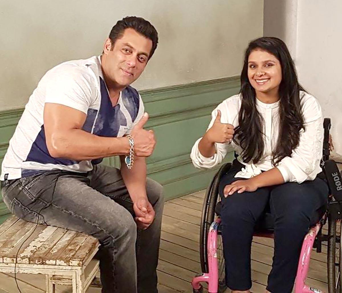 Virali with Salman Khan