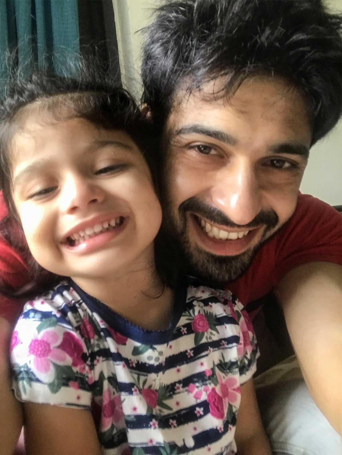 Vijayendra Kumeria and daughter Kimaya