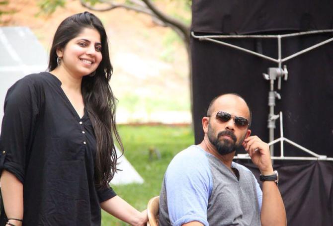 Mehek Shetty with Rohit Shetty