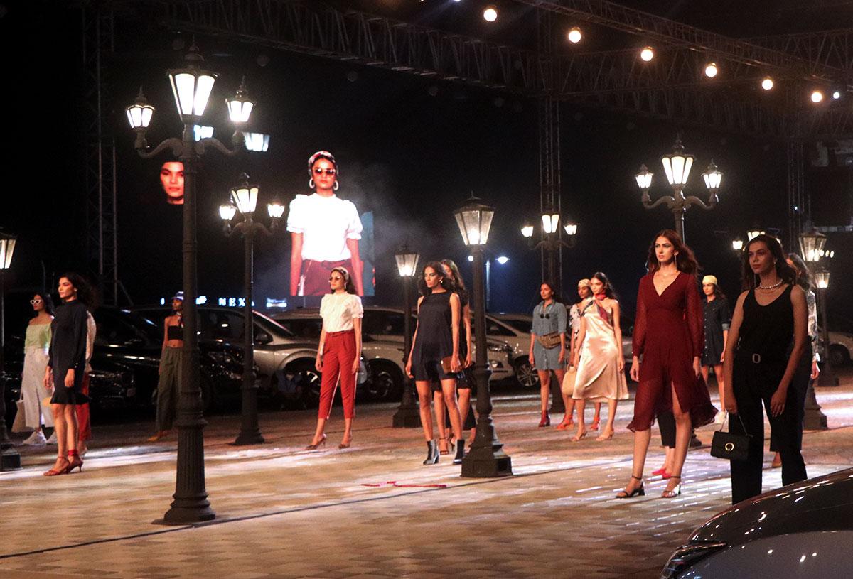 Models present AJIO's collection Outryt at FDCI x Lakme Fashion Week