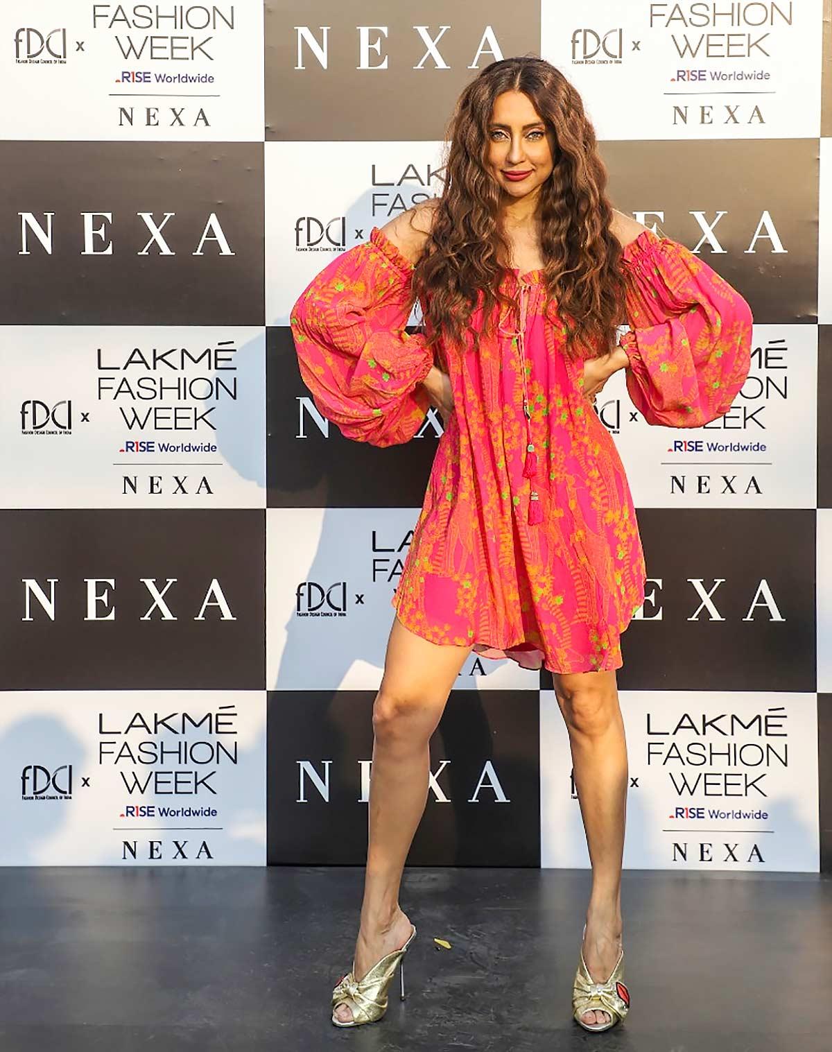 Anusha Dandekar attends FDCI x Lakme Fashion Week