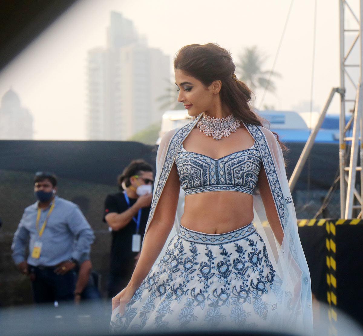 Pooja Hegde walks for Varun Chakkilam at FDCI x Lakme Fashion Week