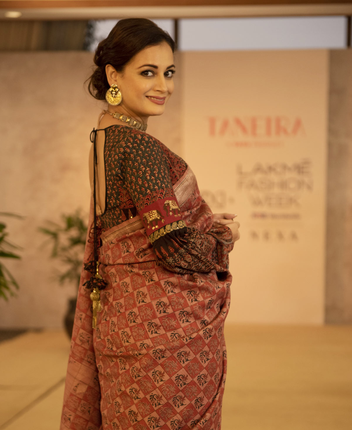 Dia Mirza's white Anita Dongre lehenga came with a strappy corset-style  blouse | VOGUE India