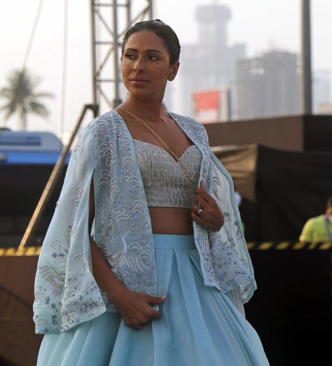 Pooja Hegde walks for Varun Chakkilam at FDCI x Lakme Fashion Week