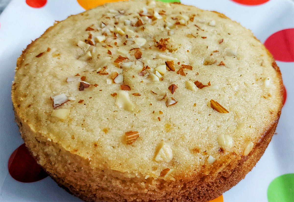 Suji Moist Cake | Eggless Rava Cake - Zayka Ka Tadka