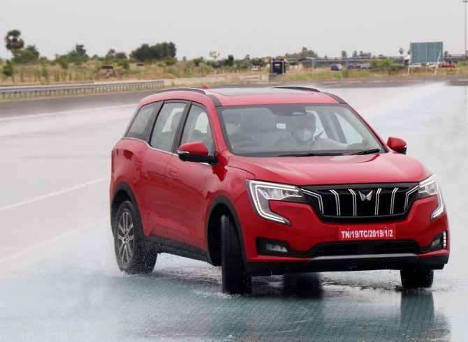 XUV700 tested on the Ice track in Chennai