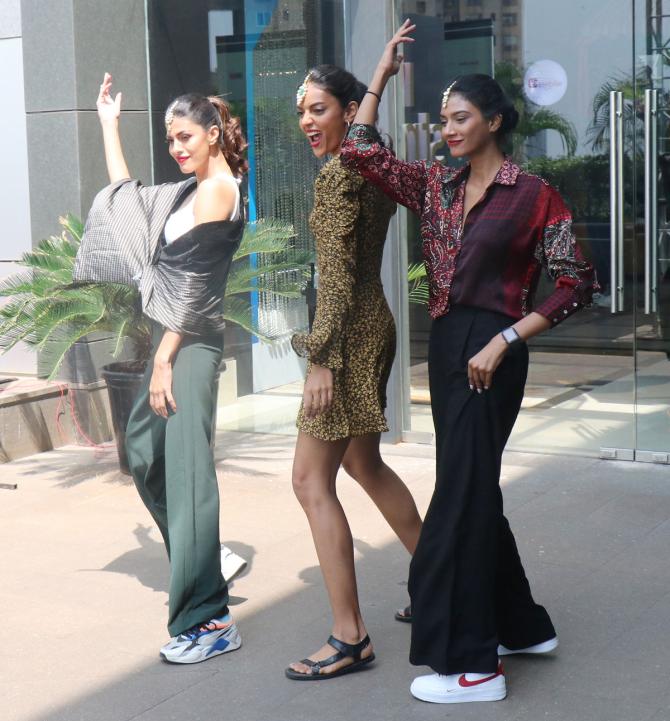 Shruti Tuli, Palak Gupta and Aditti Anand at Times Fashion Week