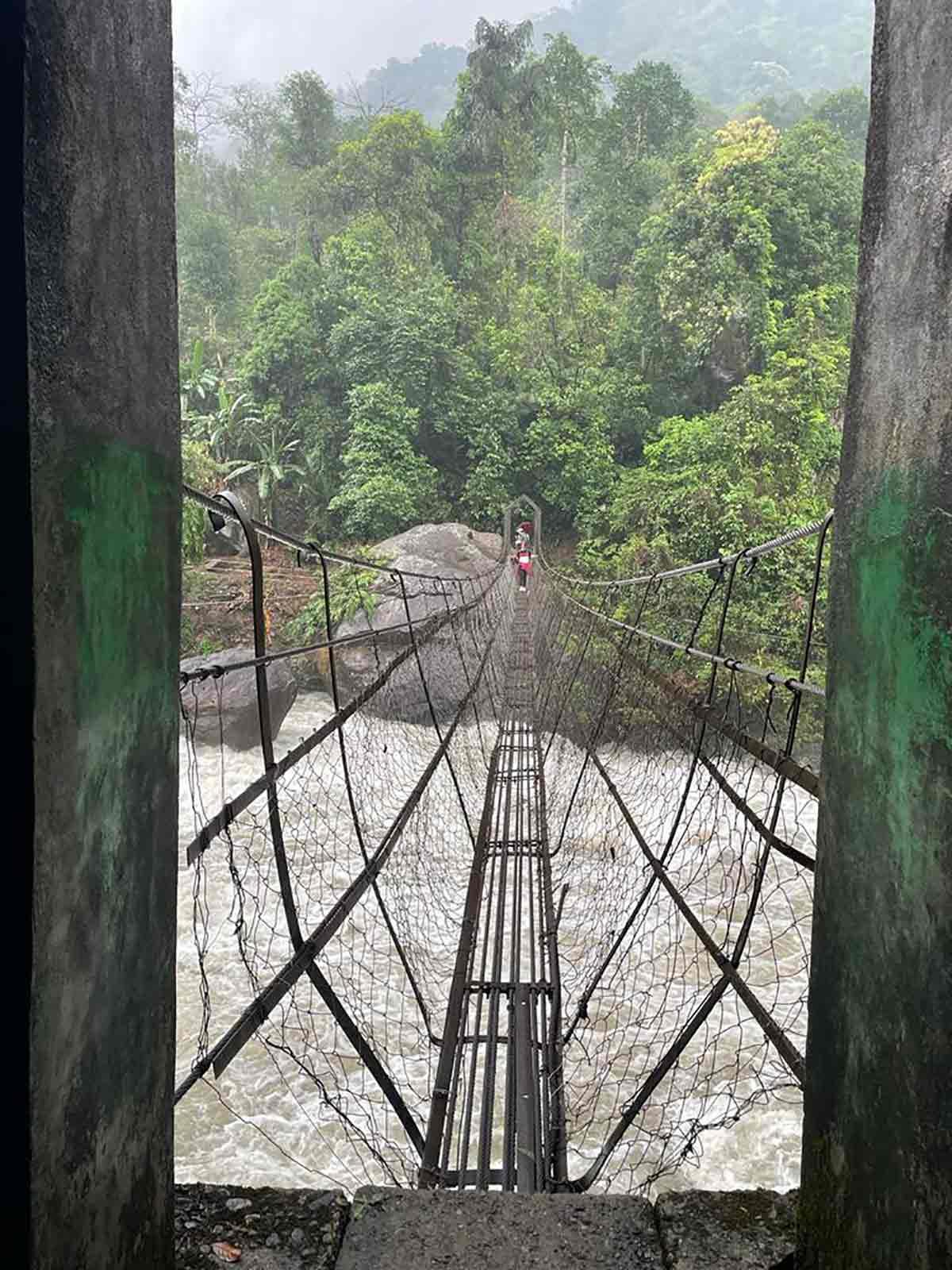 Nongriat's double decker root bridge. Photograph Courtesy Georgina Umdor