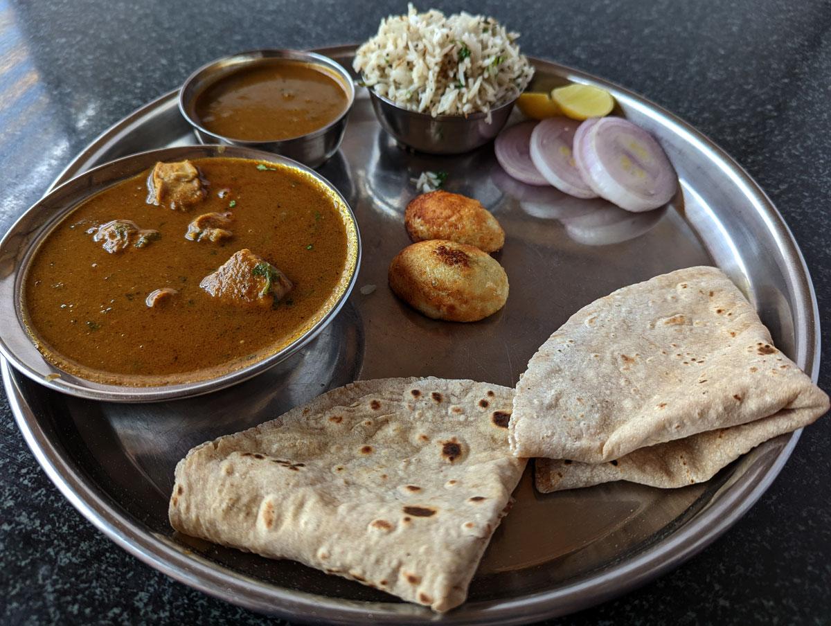 The Thali at Nivant Dhaba