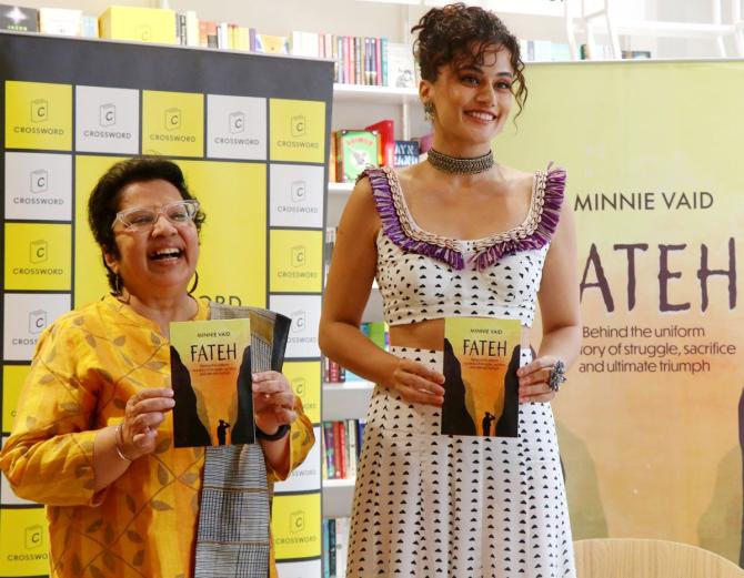 Taapsee Pannu with Minnie Vaid