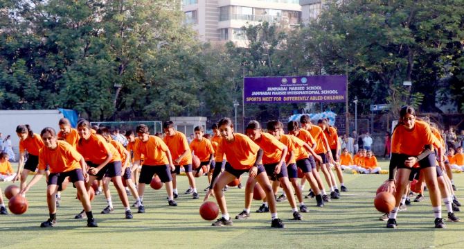 Sports meet for differently-abled children