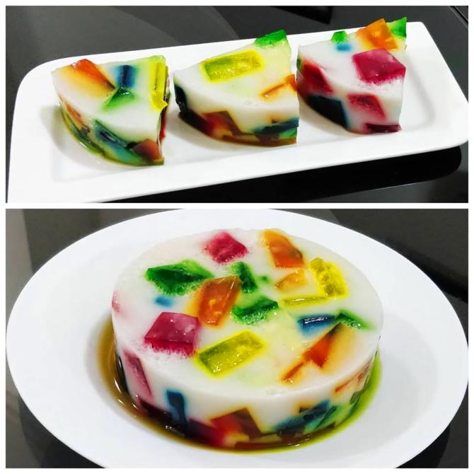 Jello cake by Kajal Saini