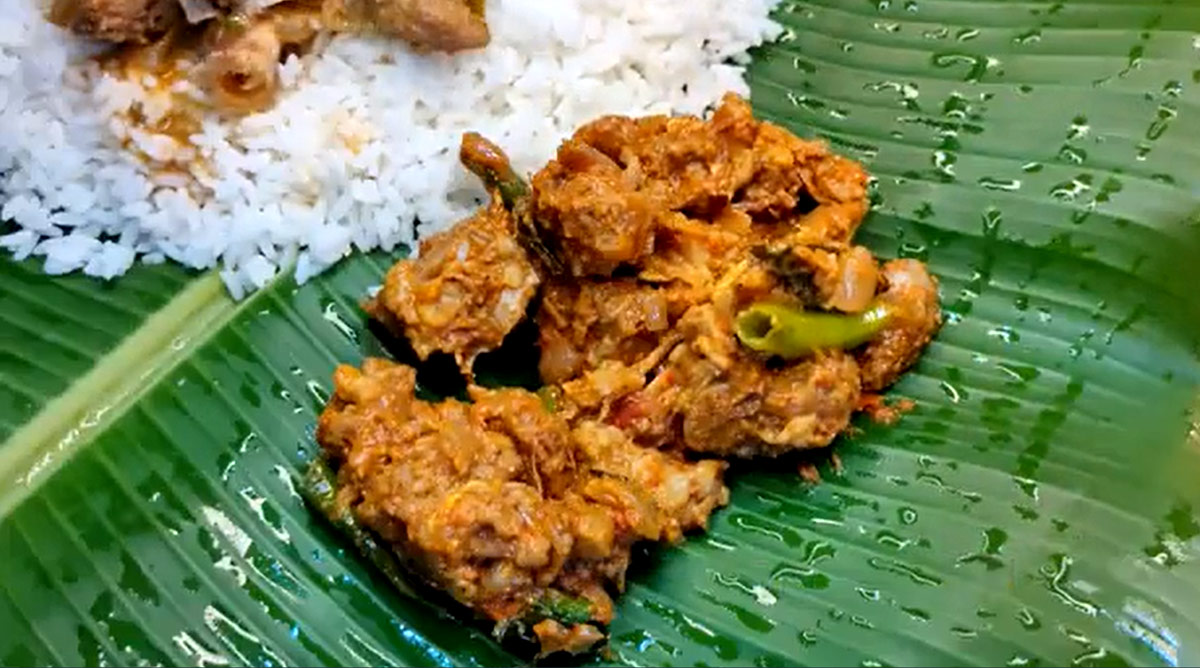 mutton curry with rice