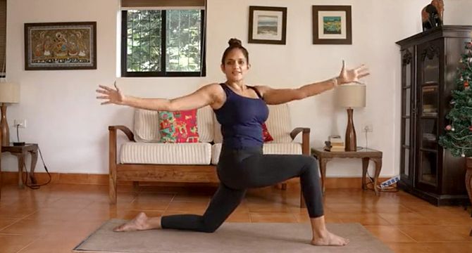 Namita Piparaiya shows you how to stretch to get rid of winter stiffness