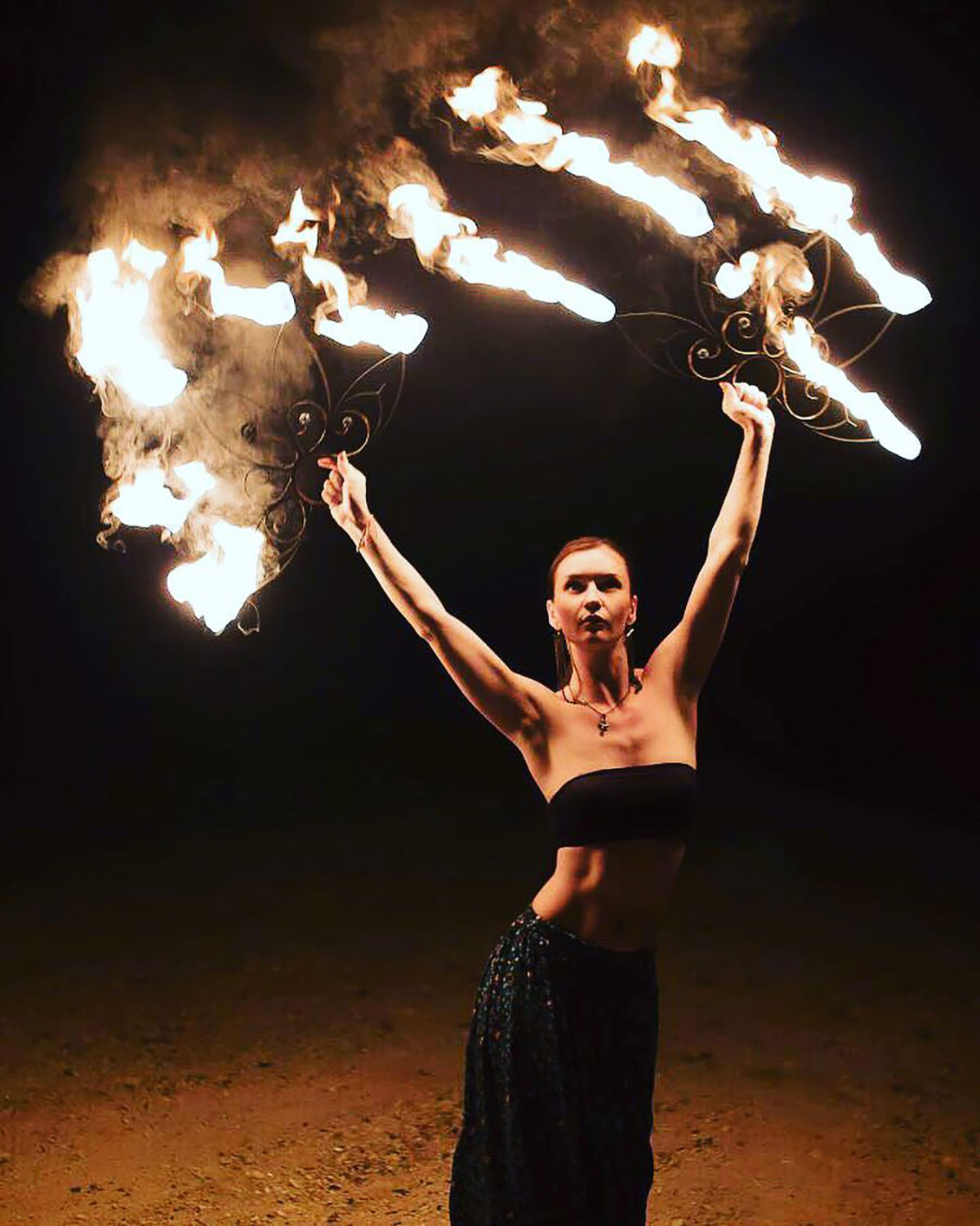 Fire dancers are in vogue