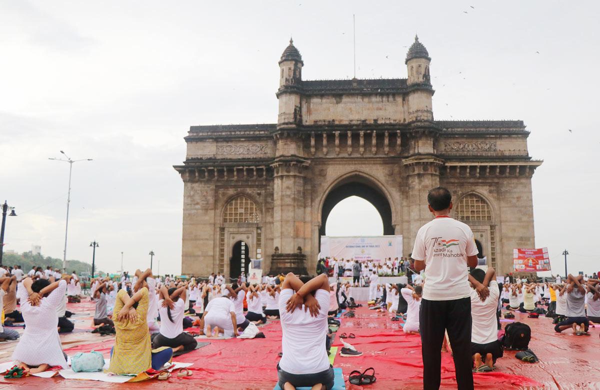 International Yoga Day by Patanjali Yog Samiti Mumbai and Bombay Port Trust