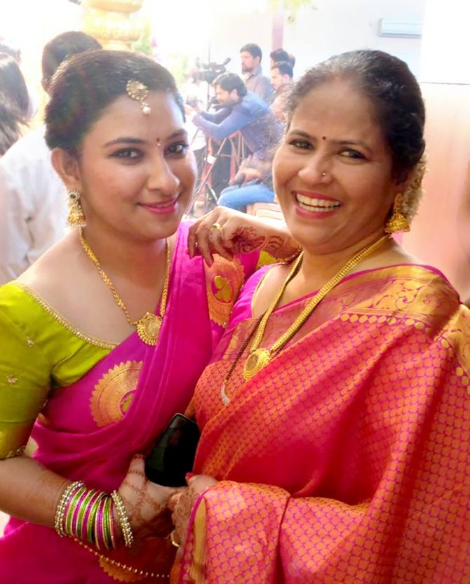 Pratiksha Shetty with her mother Rajani Shetty